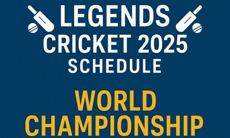 Legends Cricket 2025 Schedule