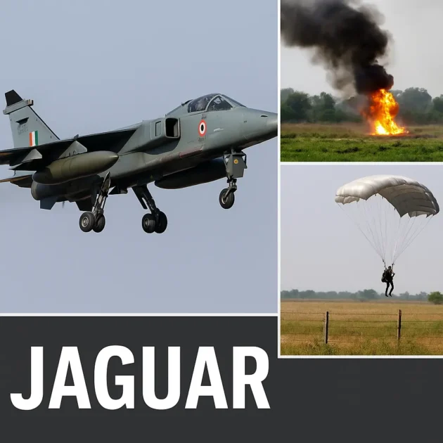 Jaguar fighter jet crash 2025