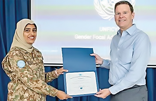 Pakistan Female Peacekeepers Recognized for their Professionalism.ISPR