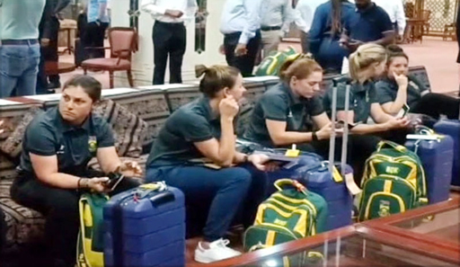 South Africa's women cricket team arrive in Lahore