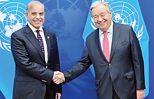 PM Shehbaz Meets UN Chief, Discusses Global Issues