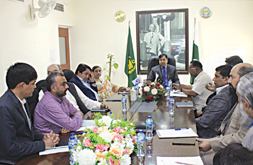 PARIMENTARY SECRETARY ON INDUSTRIES & PRODUCTION VISITS EDB FOR BRIEFING