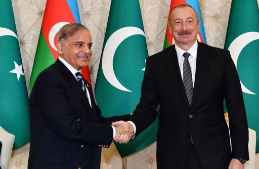 PM Pakistan Meets Azerbaijan President at COP-29 Summit in Baku