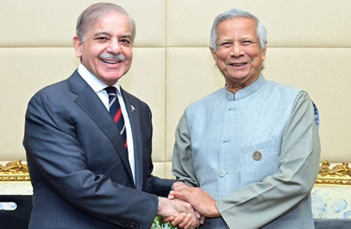 Meeting between the Prime Minister of Pakistan and Chief Adviser of Bangladesh