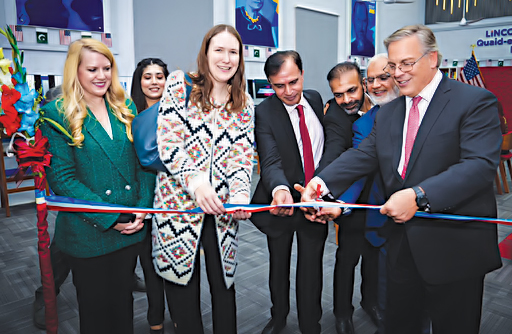 U.S. Ambassador Blome Inaugurates Lincoln Corner at Quaid-e-Azam Library